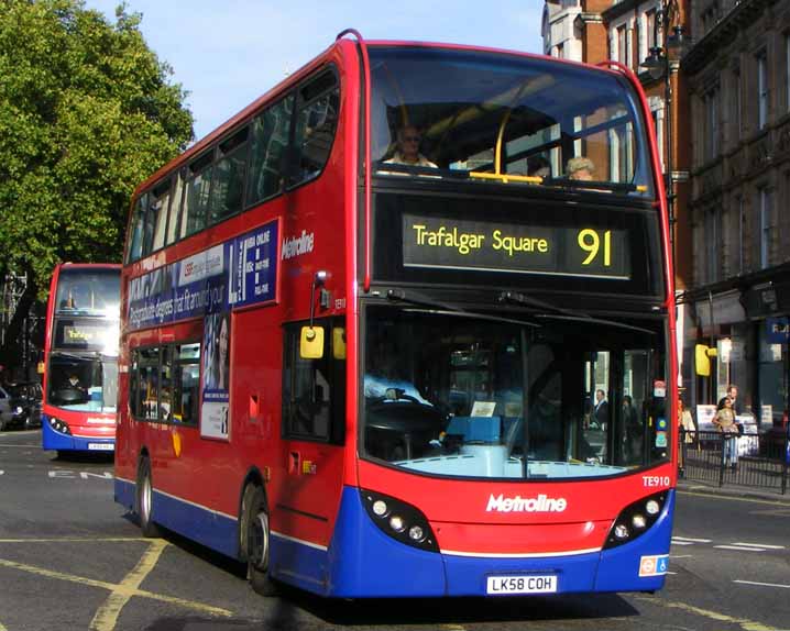 Metroline Alexander Dennis Enviro400 TE910